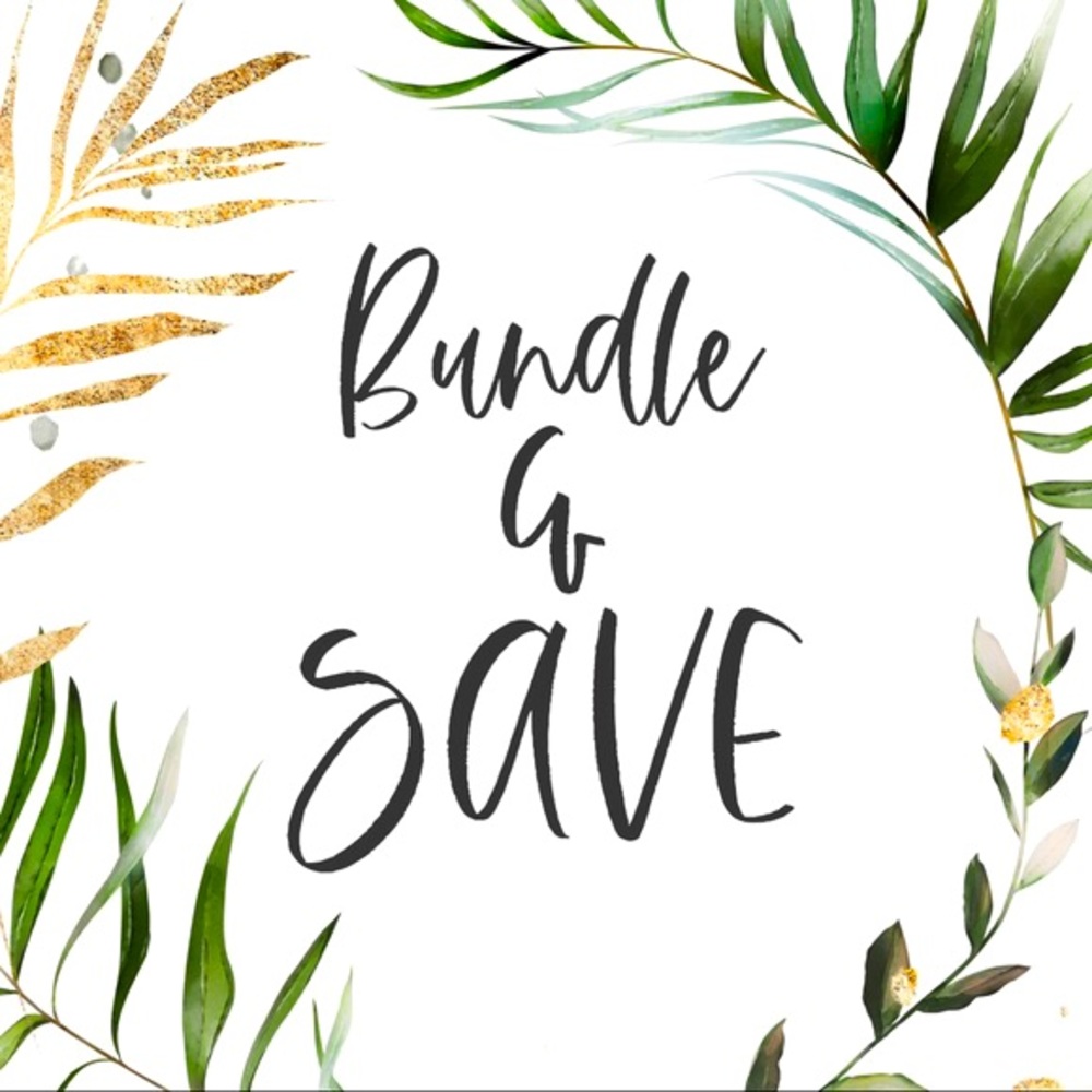 Bundle 3 or more items and receive free shipping🤍